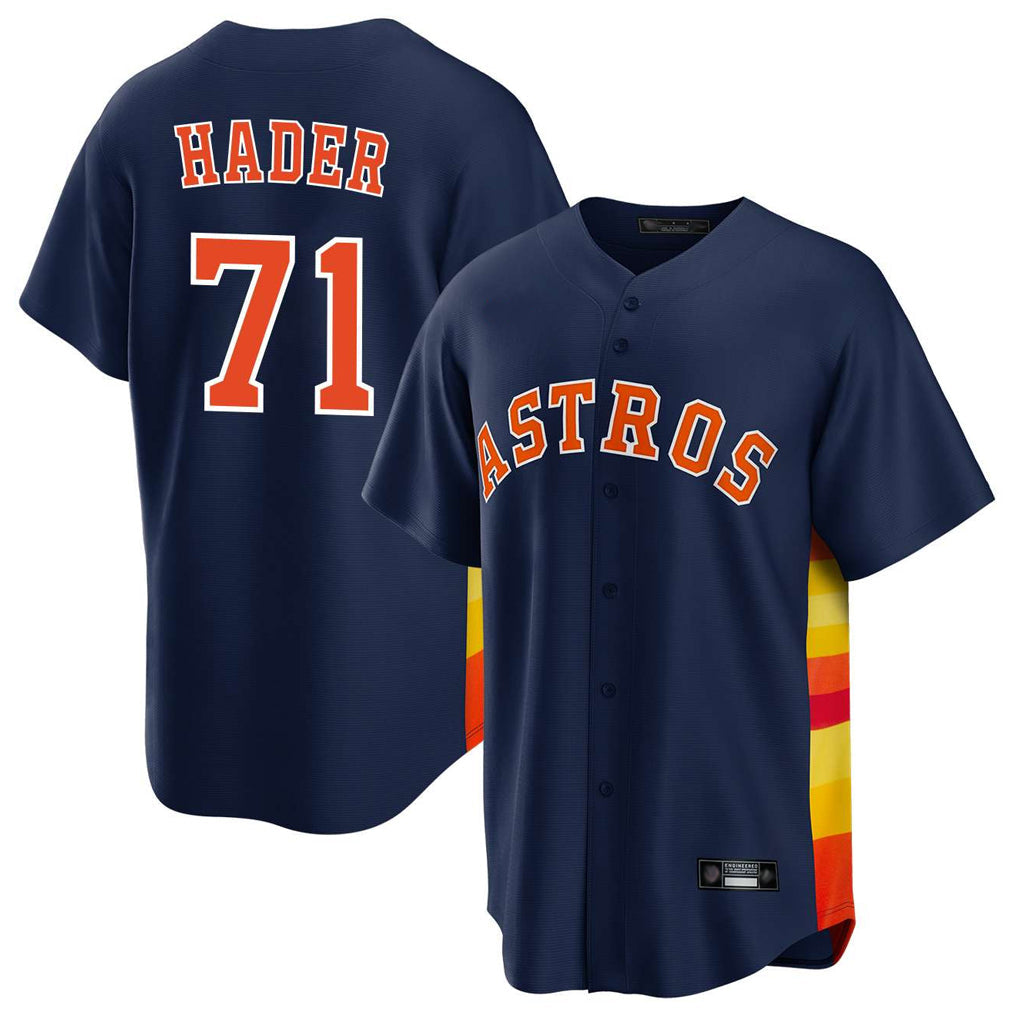Crovyle H.Astros #71 Josh Hader Player Navy Home Game Stitched Jerseys