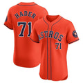 Crovyle H.Astros #71 Josh Hader Player Orange Home Limited Elite Stitched Jerseys