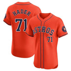 Crovyle H.Astros #71 Josh Hader Player Orange Home Limited Elite Stitched Jerseys