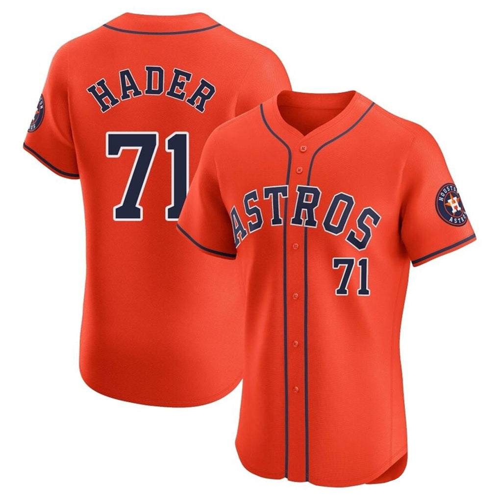 Crovyle H.Astros #71 Josh Hader Player Orange Home Limited Elite Stitched Jerseys