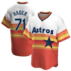 Crovyle H.Astros #71 Josh Hader Player Rainbow Cooperstown Collection T-shirt Stitched Jerseys
