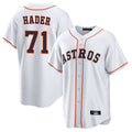 Crovyle H.Astros #71 Josh Hader Player White Home Game Stitched Jerseys