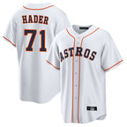 Crovyle H.Astros #71 Josh Hader Player White Home Game Stitched Jerseys