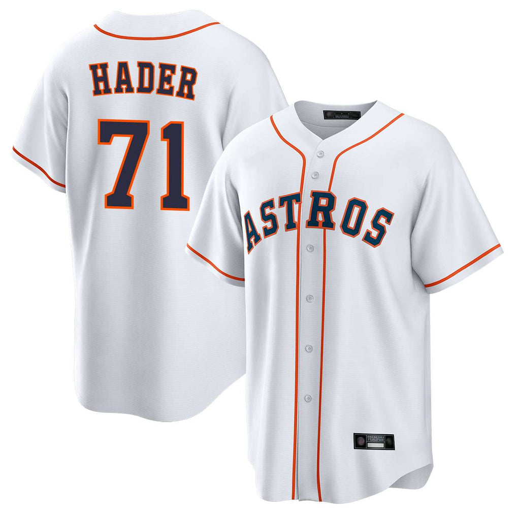 Crovyle H.Astros #71 Josh Hader Player White Home Game Stitched Jerseys