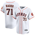Crovyle H.Astros #71 Josh Hader Player White Home Limited Stitched Jerseys