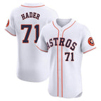 Crovyle H.Astros #71 Josh Hader Player White Limited Elite Home Stitched Jerseys