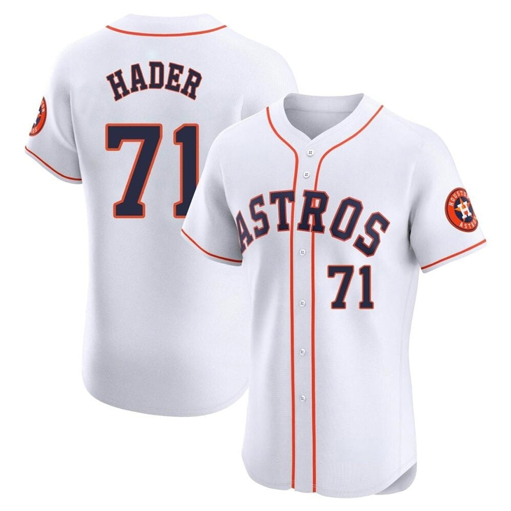 Crovyle H.Astros #71 Josh Hader Player White Limited Elite Home Stitched Jerseys