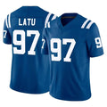 Crovyle IN.Colts #97 Laiatu Latu Player Royal Limited Vapor F.U.S.E. Home Game Stitched Jerseys
