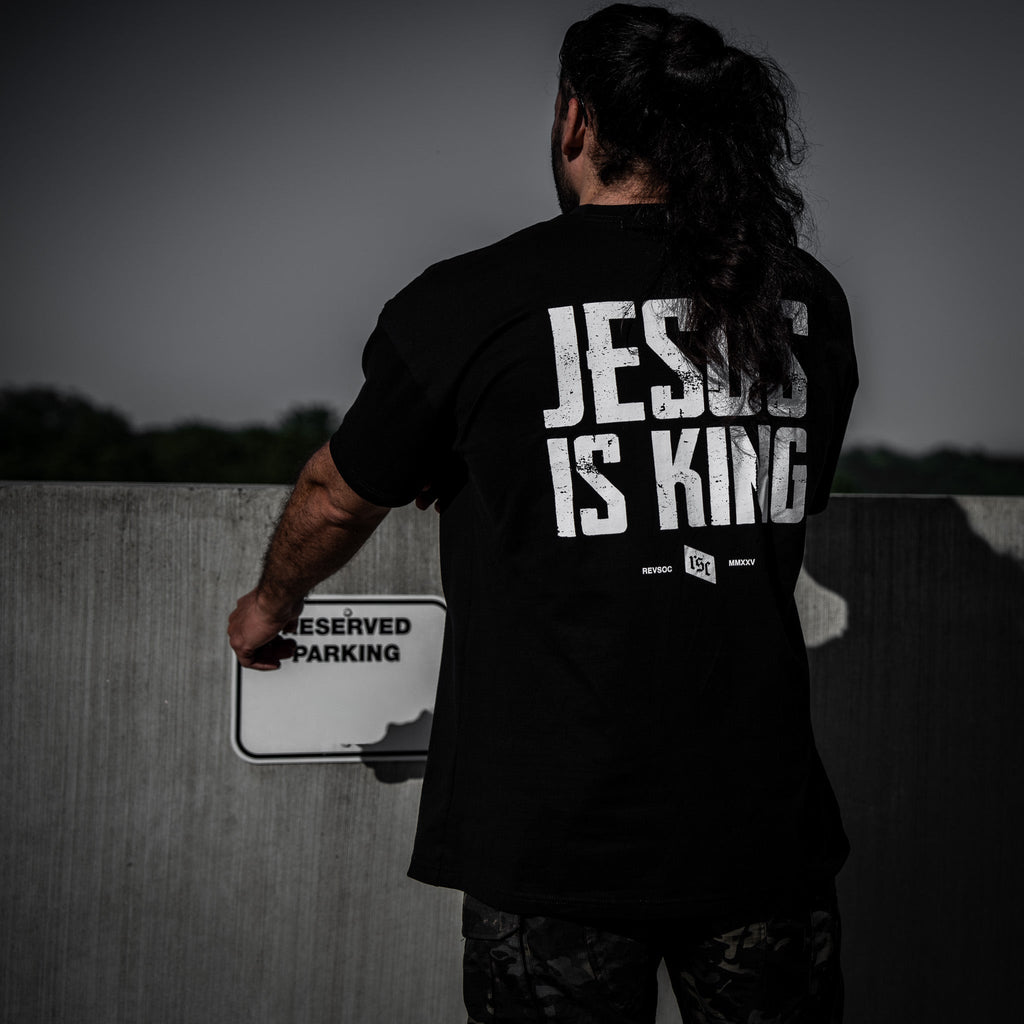 Crovyie cheap jerseys Ordering Jesus Is King Heavyweight Men's T-Shirt