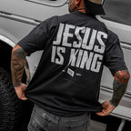 Crovyie cheap jerseys Ordering Jesus Is King Heavyweight Men's T-Shirt