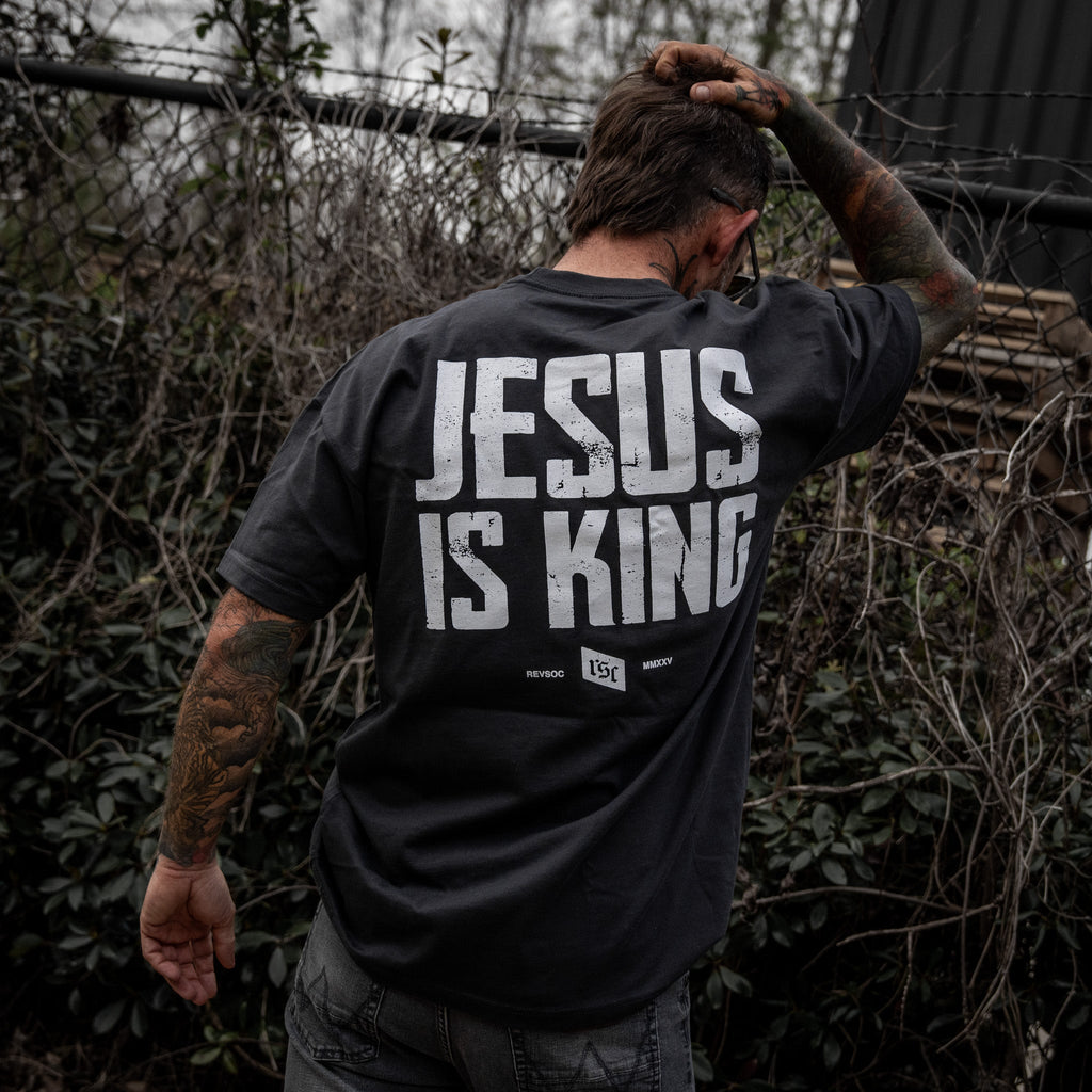 Crovyie cheap jerseys Ordering Jesus Is King Heavyweight Men's T-Shirt