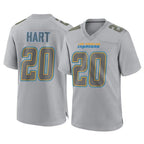 Crovyle LA.Chargers #20 Cam Hart Player Gray Atmosphere Fashion Home Game Stitched Jerseys