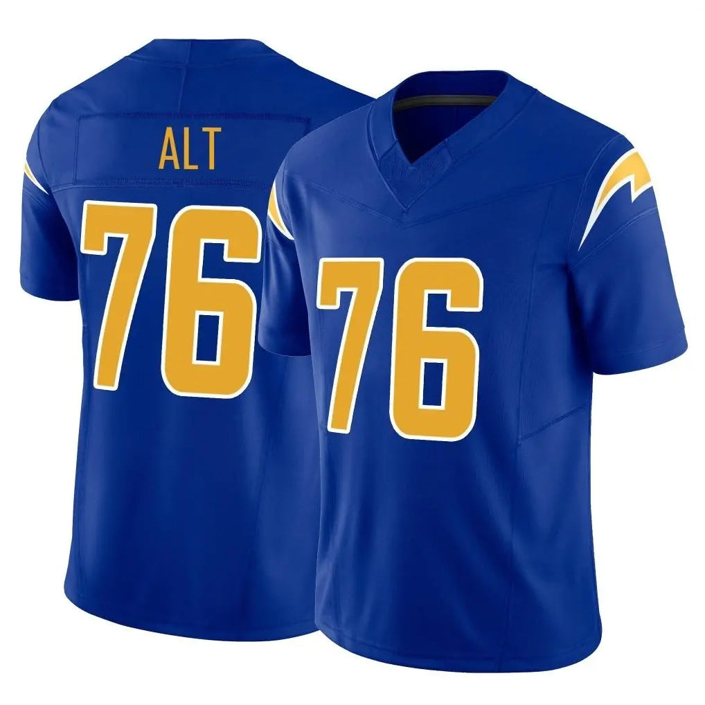 Crovyle LA.Chargers #76 Joe Alt Player Royal Limited Vapor F.U.S.E. Home Game Stitched Jerseys