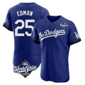 Crovyle LA.Dodgers #25 Tommy Edman Player Royal World Series City Connect Elite Home Stitched Jerseys