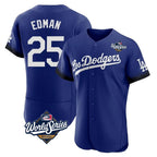 Crovyle LA.Dodgers #25 Tommy Edman Player Royal World Series City Connect Elite Home Stitched Jerseys