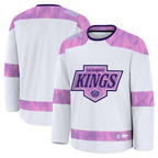 Crovyle LA.Kings White 2024 Hockey Fights Cancer Practice Jerseys