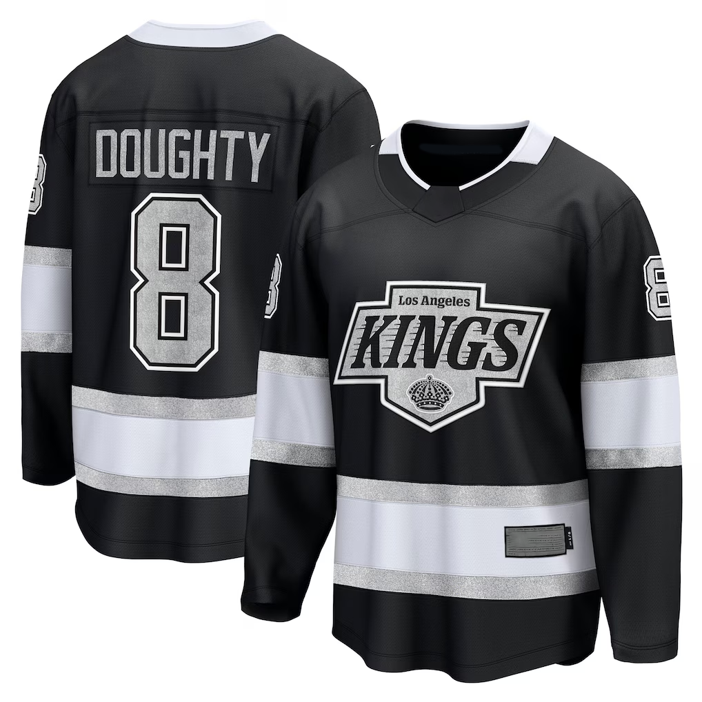 Crovyle LA.Kings #8 Drew Doughty Black Home Premier Breakaway Player Jerseys
