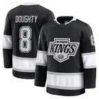 Crovyle LA.Kings #8 Drew Doughty Black Home Premium Jerseys
