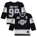Crovyle LA.Kings #99 Wayne Gretzky Black 1992-93 Power Play Jerseys