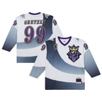 Crovyle LA.Kings #99 Wayne Gretzky Mitchell & Ness White 1995-96 Power Play Jerseys
