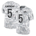 Crovyle LA.Rams #5 Kamren Kinchens Player Arctic Camo Salute To Service Limited Game Stitched Jerseys