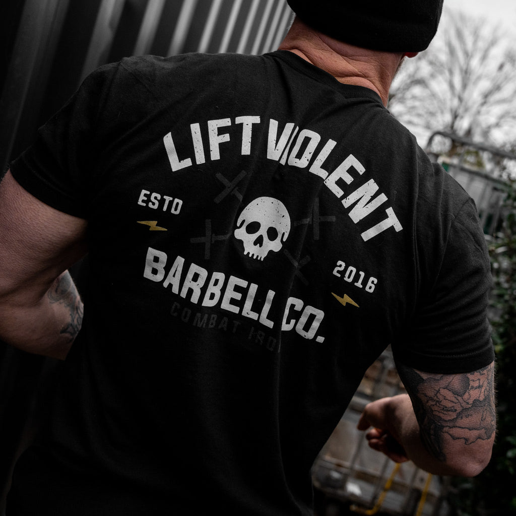Crovyie cheap jerseys Ordering Lift Violent Barbell Co. Men's T-Shirt