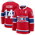 Crovyle M.Canadiens #14 Nick Suzuki Red Home Premium Jerseys