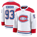 Crovyle M.Canadiens #93 Ivan Demidov White Away Premium Jerseys