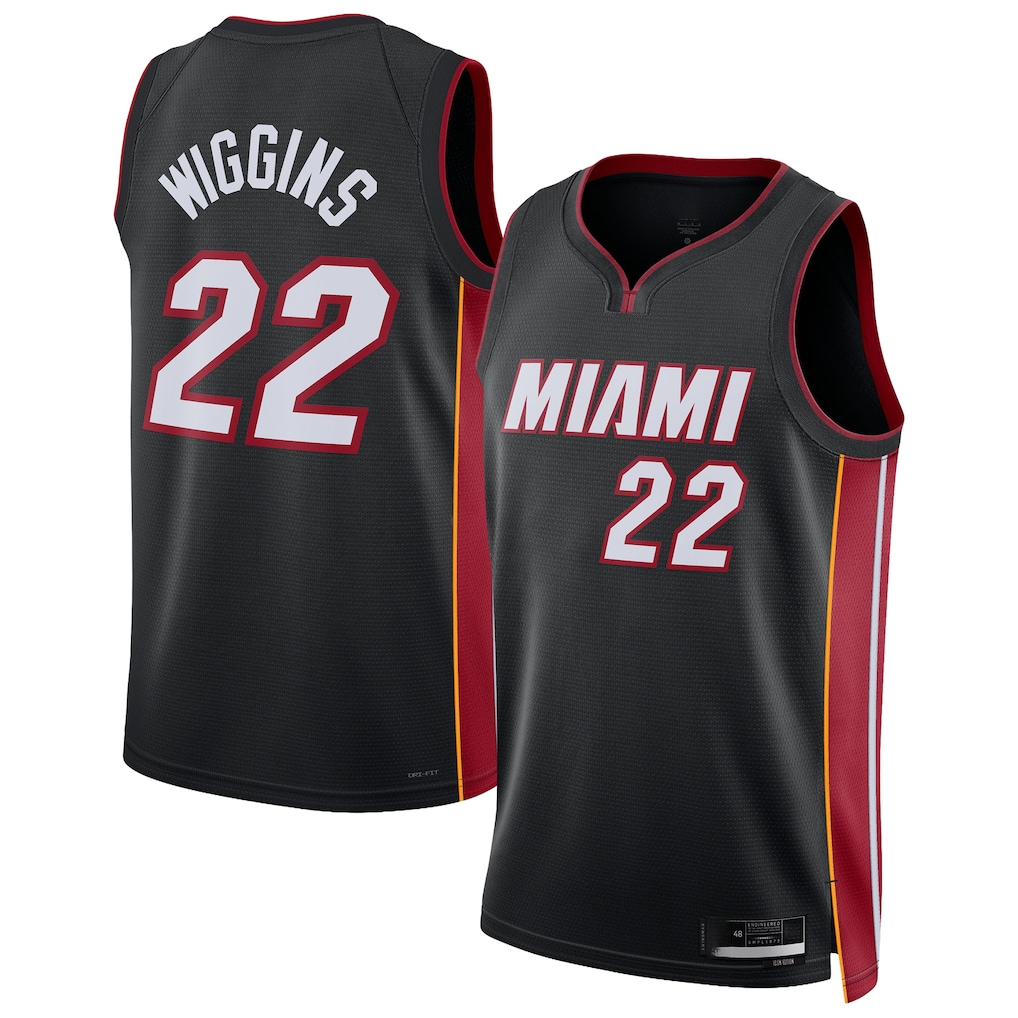 Crovyle M.Heat #22 Andrew Wiggins Black Swingman Jerseys - Icon Edition