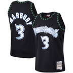 Crovyle M.Timberwolves #3 Stephon Marbury Mitchell & Ness Black 1997-1998 Hardwood Classics Swingman Stitched Jerseys