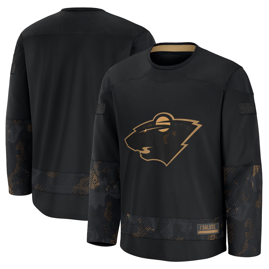 Crovyle M.Wild Black 2024 Military Appreciation Practice Jerseys