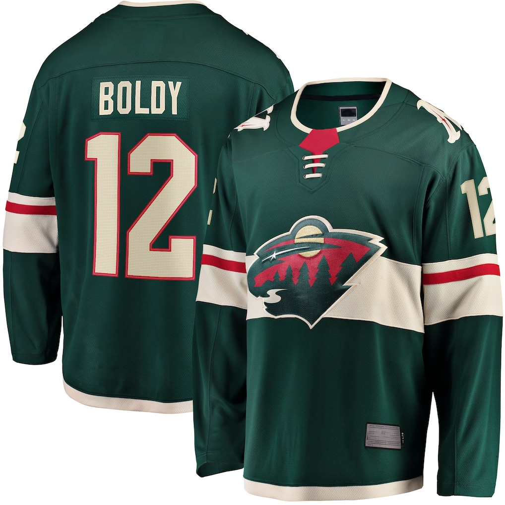 Crovyle M.Wild #12 Matthew Boldy Green Home Breakaway Player Jerseys