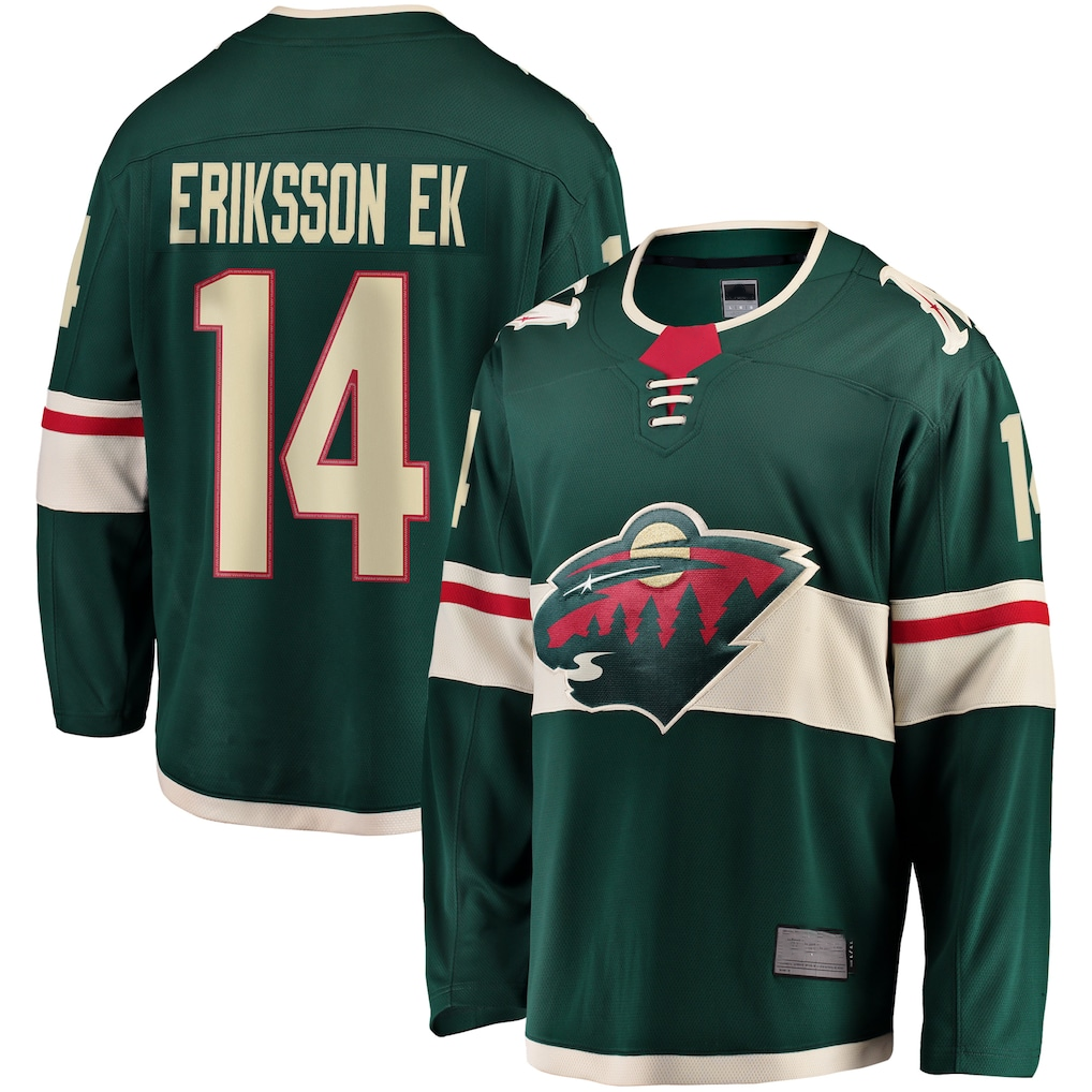 Crovyle M.Wild #14 Joel Eriksson Ek Green Breakaway Jerseys