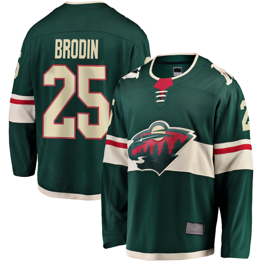 Crovyle M.Wild #25 Jonas Brodin Green Breakaway Jerseys