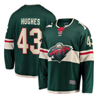 Crovyle M.Wild #43 Quinn Hughes Green Home Breakaway Jerseys