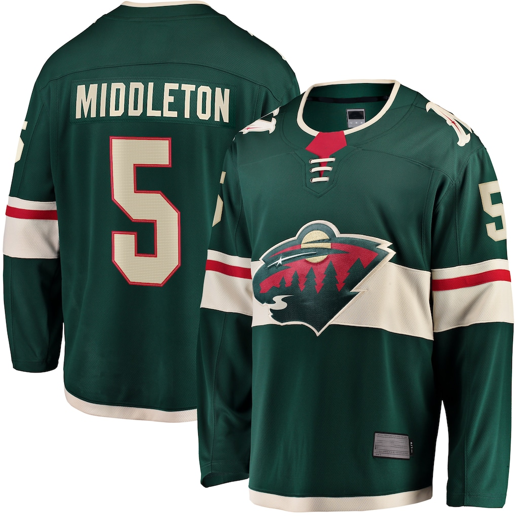 Crovyle M.Wild #5 Jake Middleton Green Home Breakaway Player Jerseys