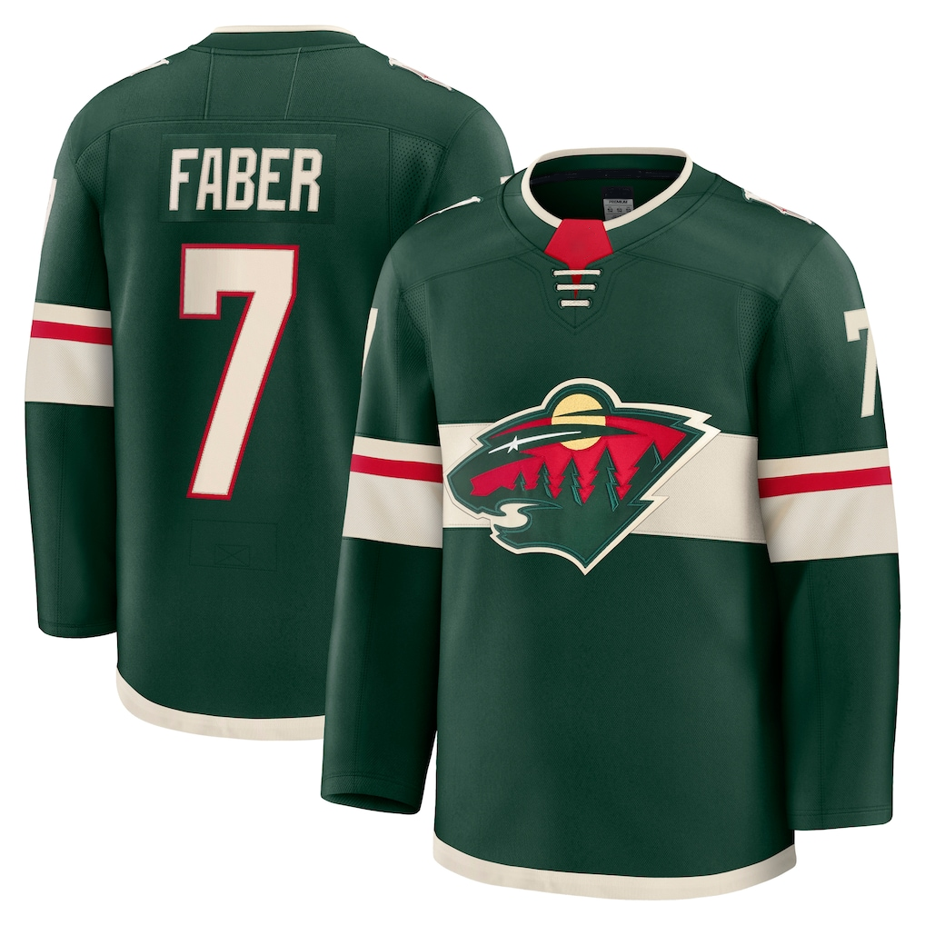 Crovyle M.Wild #7 Brock Faber Green Anniversary Premium Jerseys