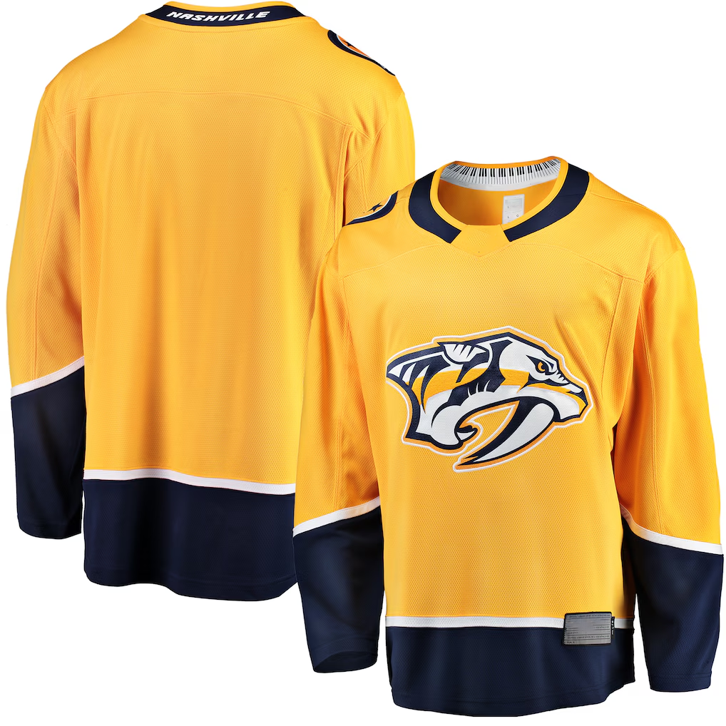 Crovyle N.Predators Gold Breakaway Home Jerseys