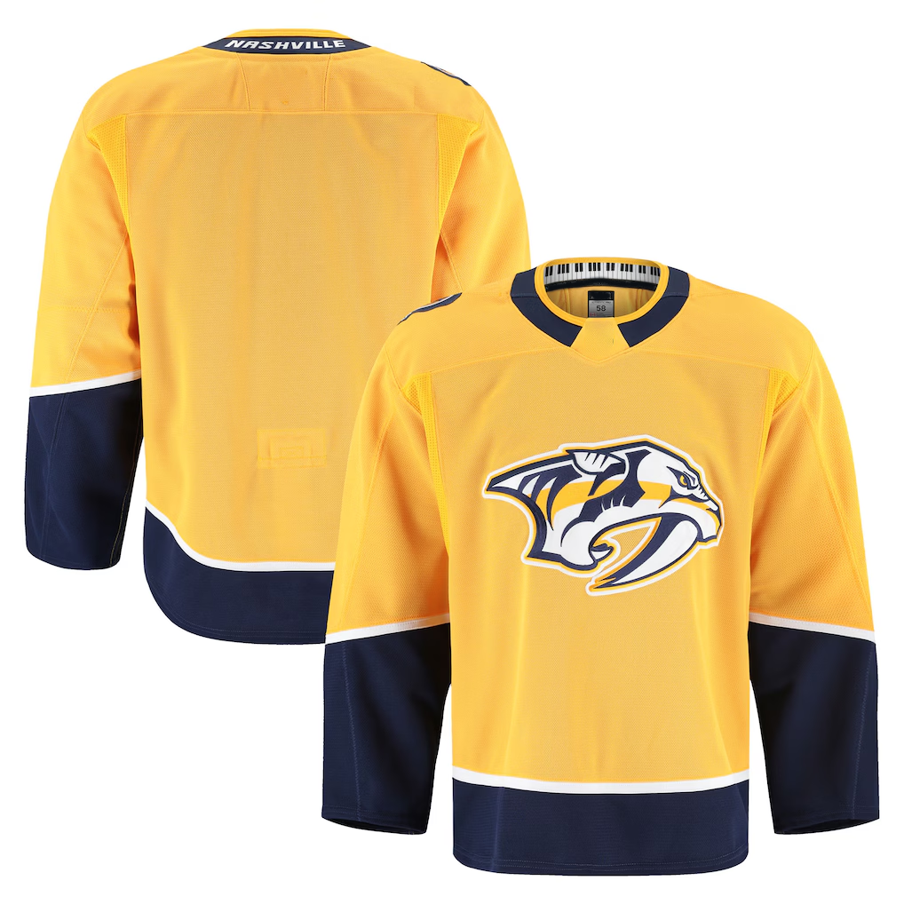 Crovyle N.Predators Yellow Home Authentic Pro Jerseys