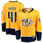 Crovyle N.Predators #41 Nicolas Hague Gold Home Breakaway Jerseys