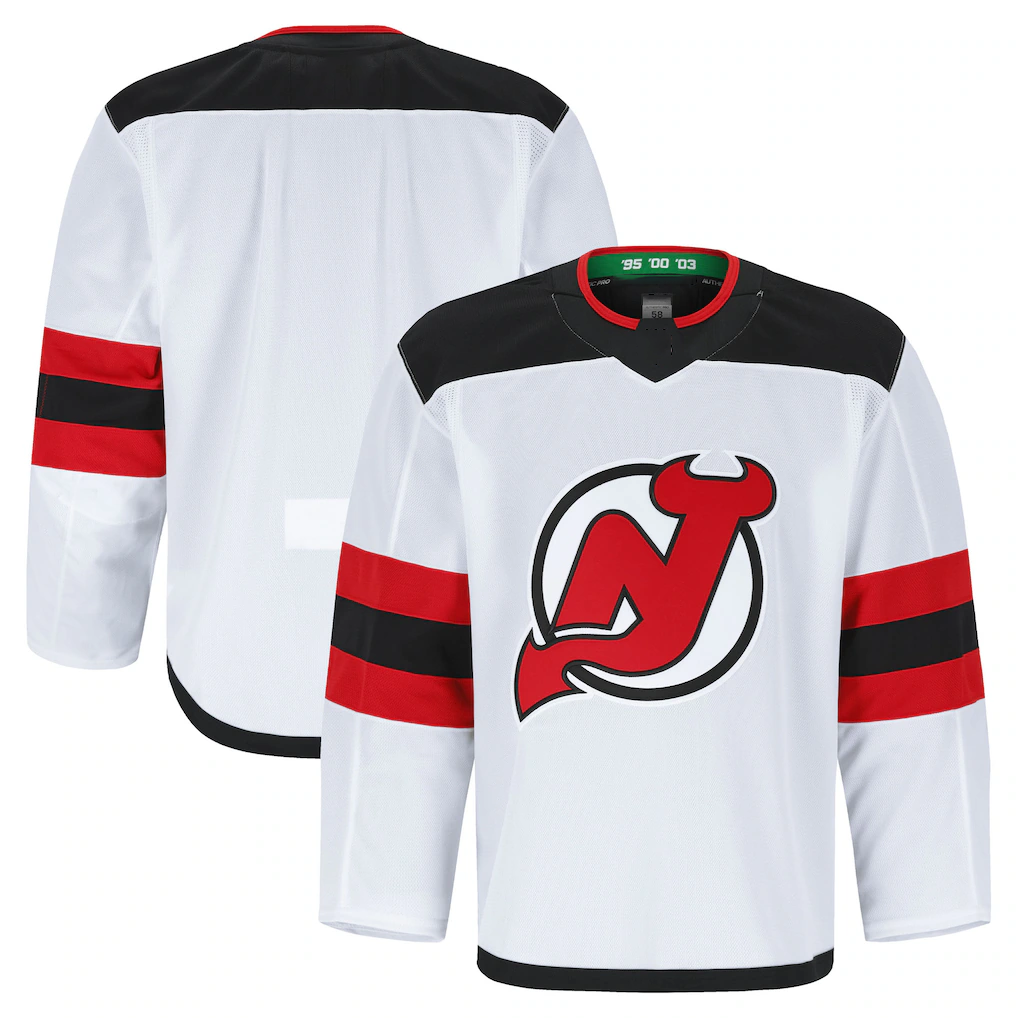 Crovyle N.Jersey Devils White Away Authentic Pro Jerseys