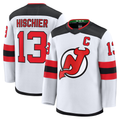Crovyle N.Jersey Devils #13 Nico Hischier White Away Premium Jerseys