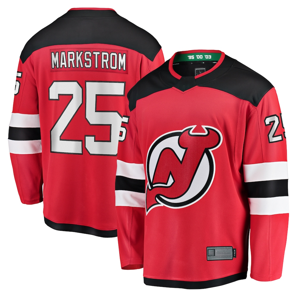 Crovyle N.Jersey Devils #25 Jacob Markstrom Red Home Premier Breakaway Player Jerseys