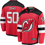 Crovyle N.Jersey Devils #50 Nico Daws Red Home Breakaway Player Jerseys