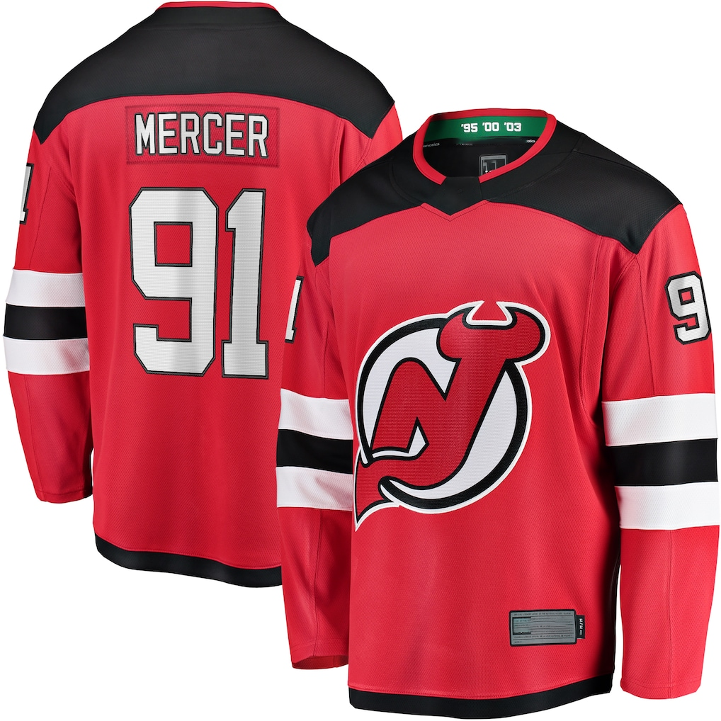 Crovyle N.Jersey Devils #91 Dawson Mercer Red Home Breakaway Jerseys
