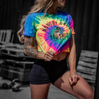 Crovyie cheap jerseys Ordering Nobody Owes You Shit Skull Women's Crop Heavyweight Tee