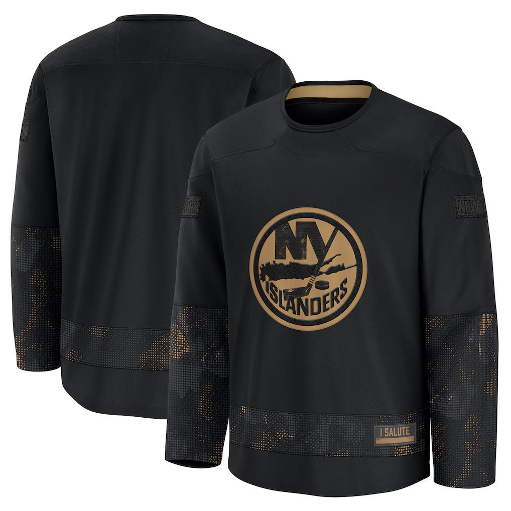 Crovyle NY.Islanders Black 2024 Military Appreciation Practice Jerseys