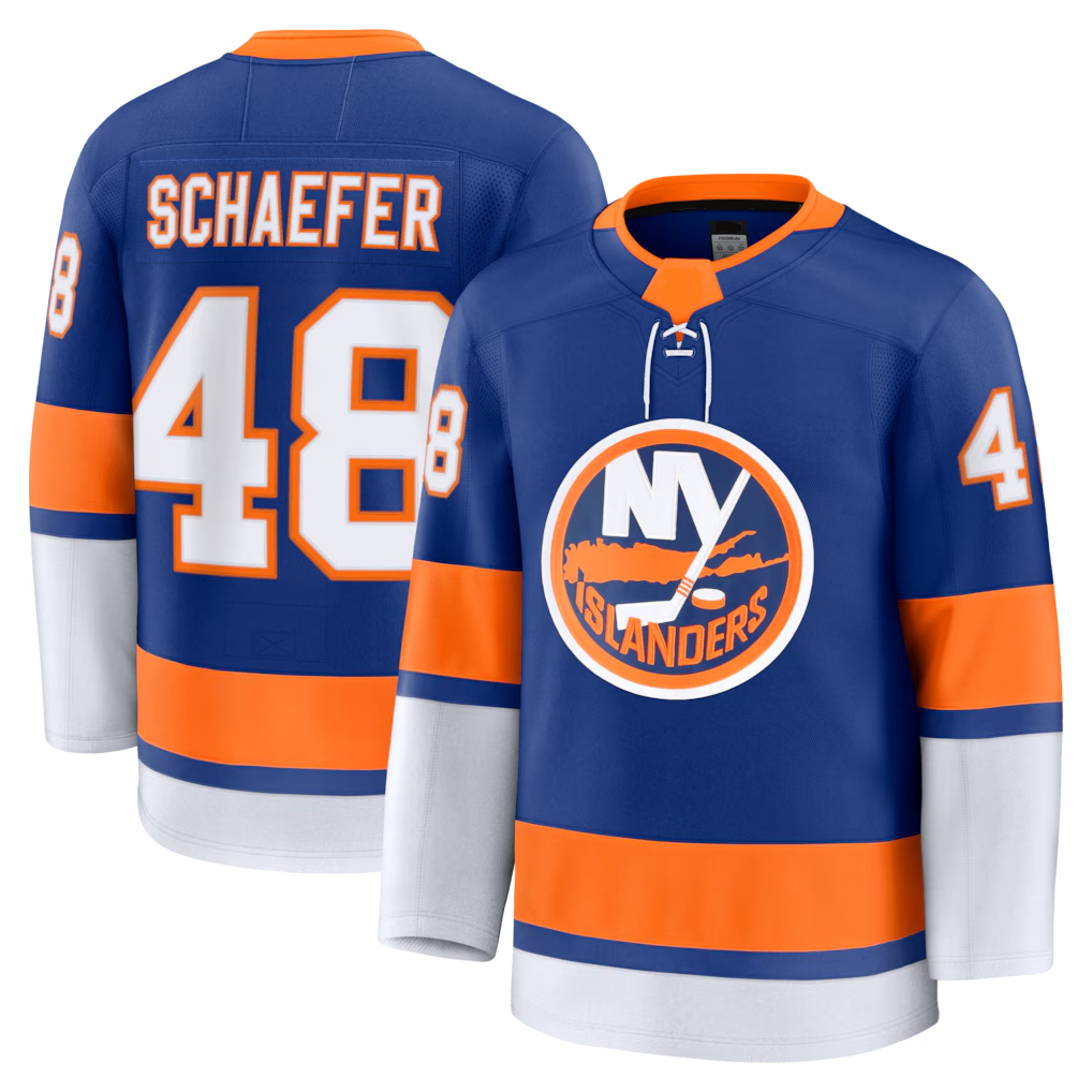 Crovyle NY.Islanders #48 Matthew Schaefer Royal Home Premium Jerseys