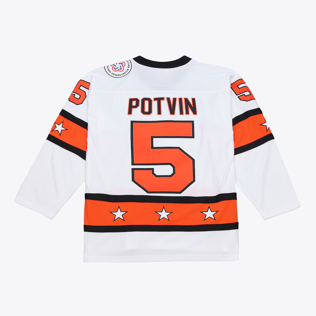 Crovyle NY.Islanders #5 Denis Potvin Mitchell & Ness White 1976 All-Star Game Power Play Jerseys