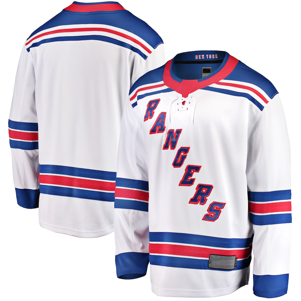 Crovyle NY.Rangers White Breakaway Jerseys